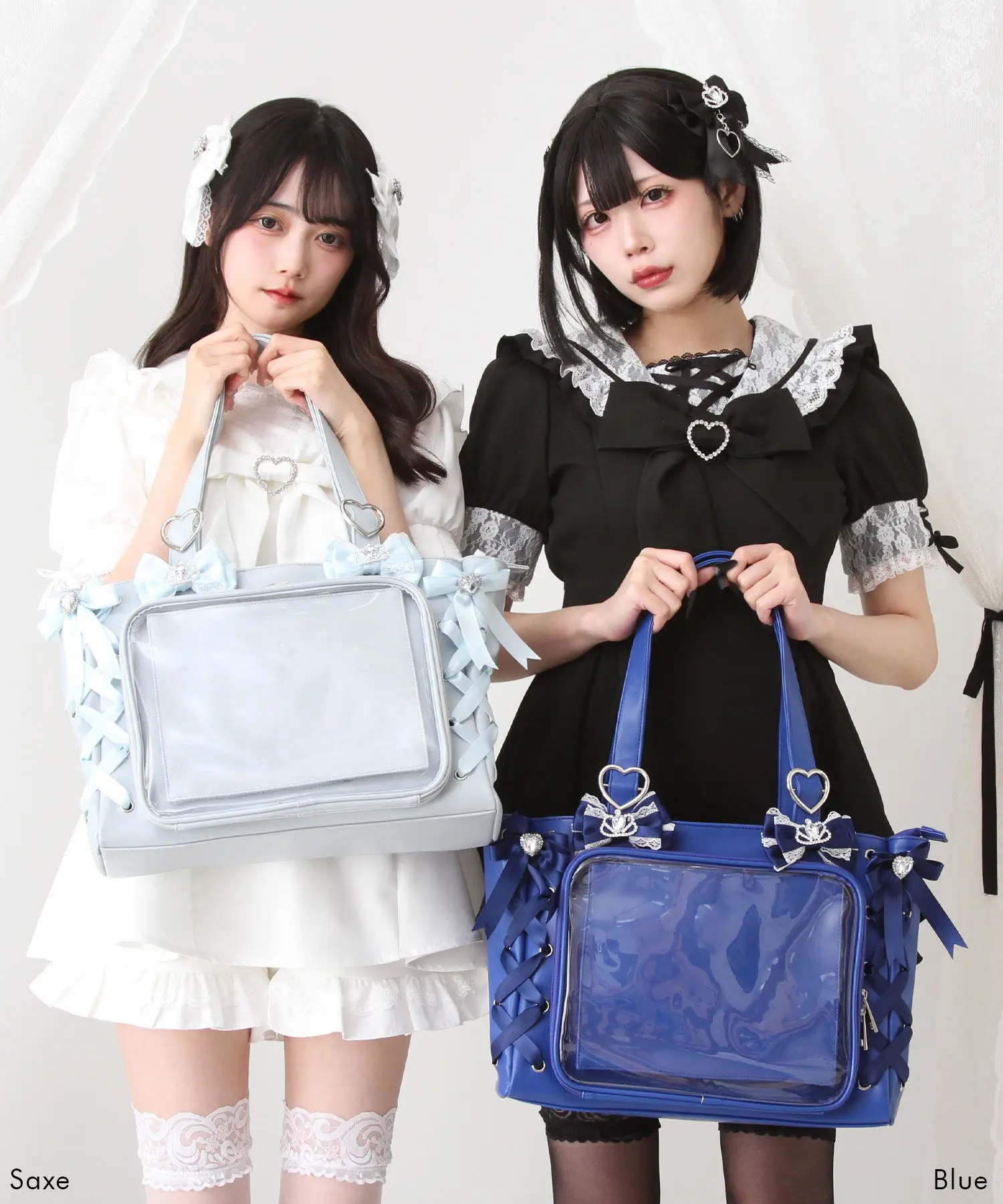 Japanese Original Bud Lolita Lace Bow Pearl Lta Bags Soft Girl Two-dimensional Big Food Bar Hand-held Shoulder Bag for Woman
