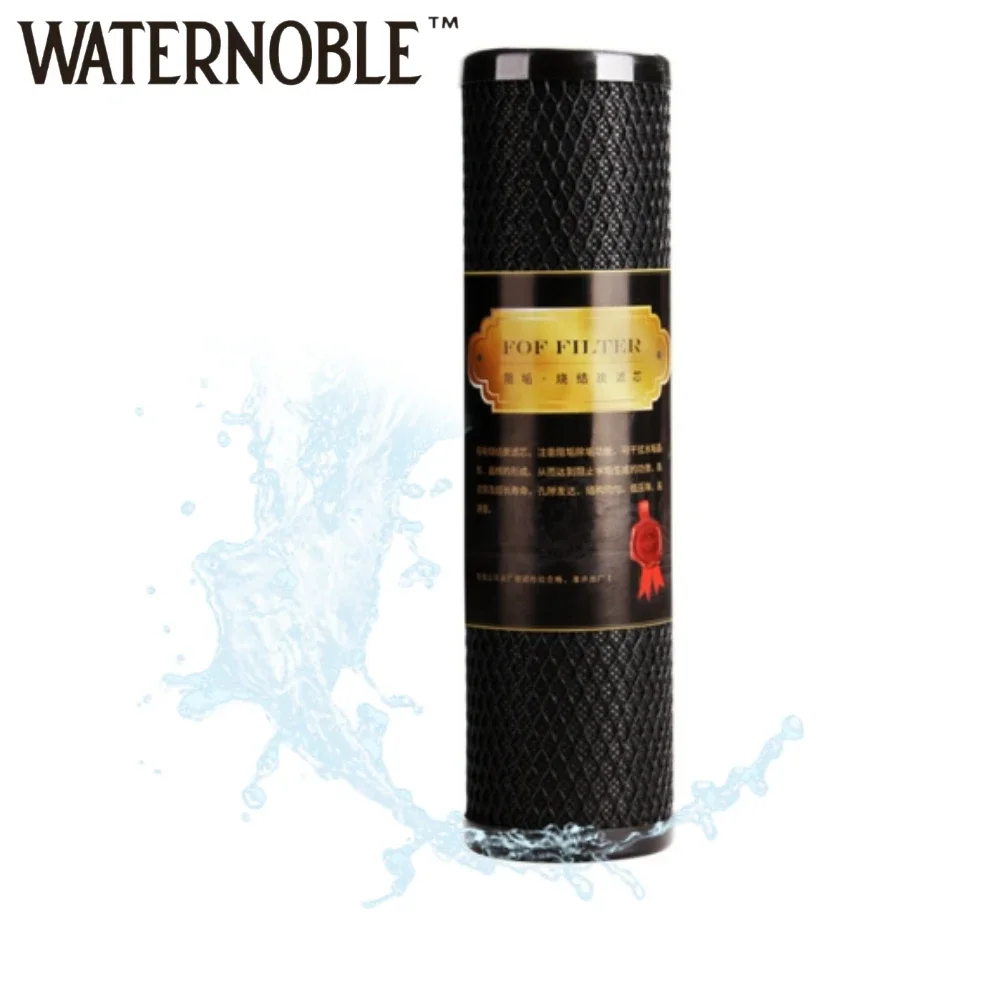 Waternoble - 10 Inch Universal Coconut Shell Activated Carbon Filter Element - Anti-Scaling Sintered Carbon Rod Filter Element