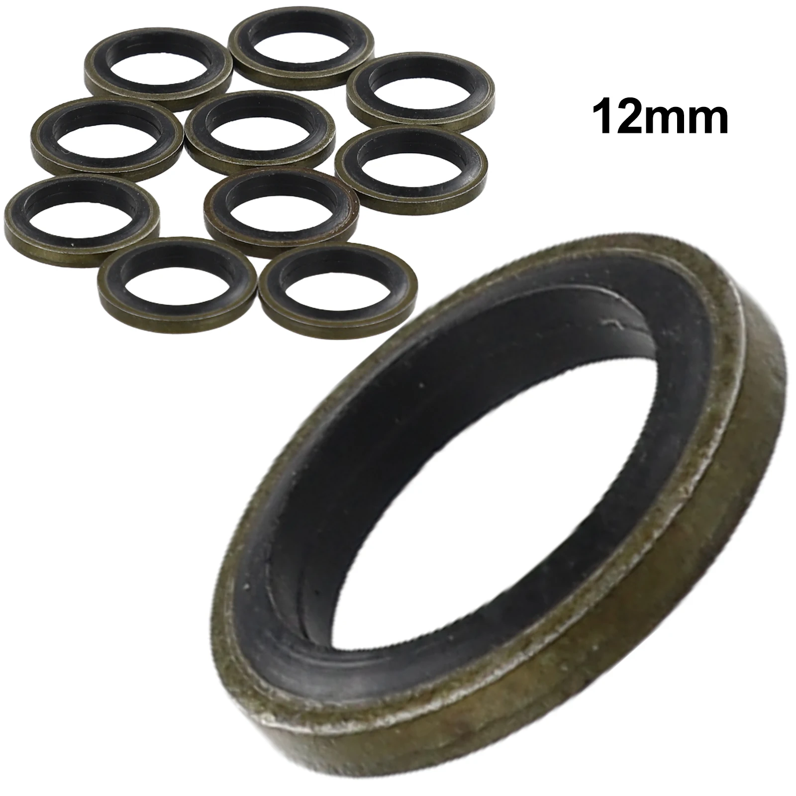 10pcs Oil Drain Plug Washer 12mm Banjo Bolt Washers Sealed For Nissin Master Cylinders Calipers Replace Washer Oem Gaskets