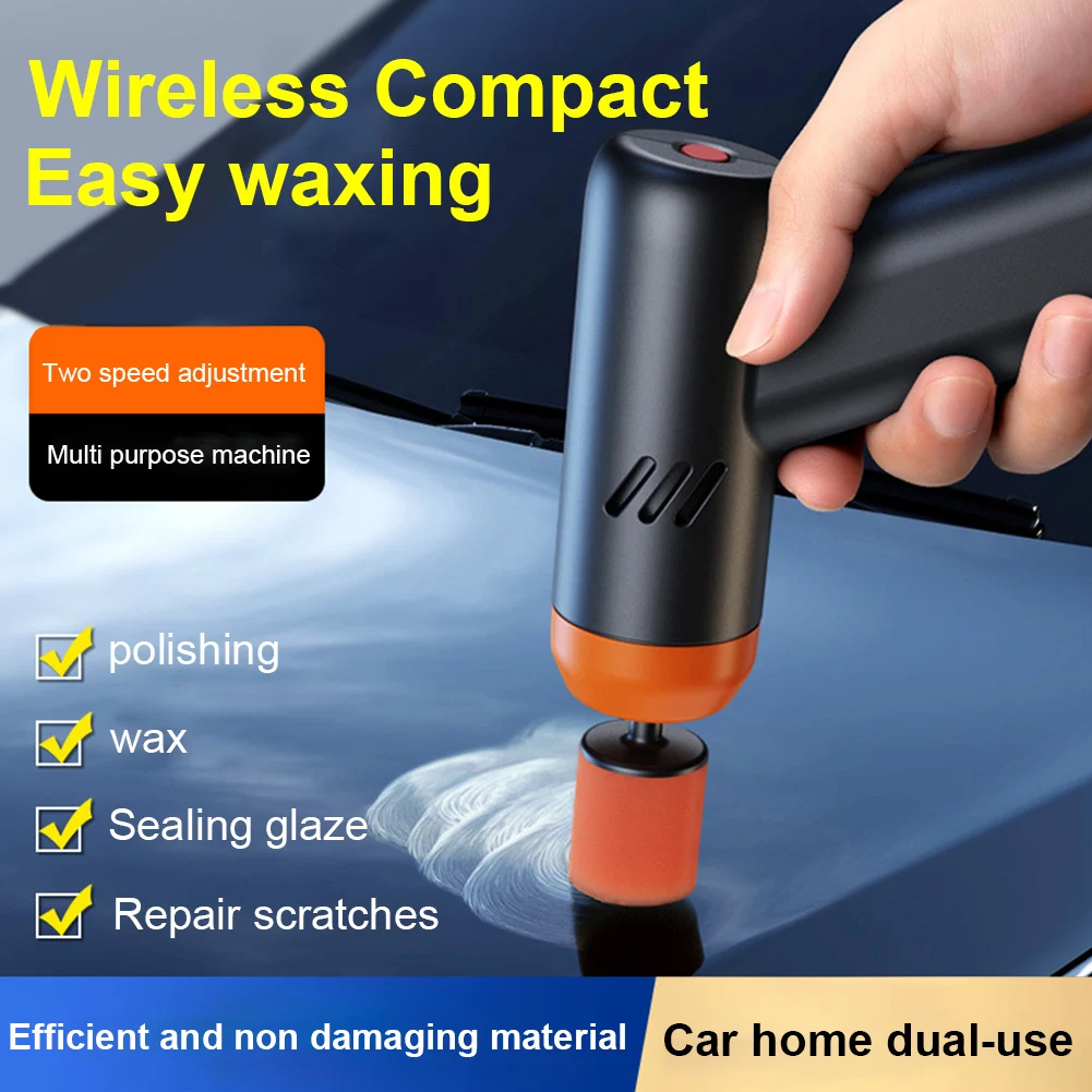 

Portable Mini Car Polishing Machine 2-Speed Transmission Scratch Repair Cordless Electric Polishing Machine Car Accessories