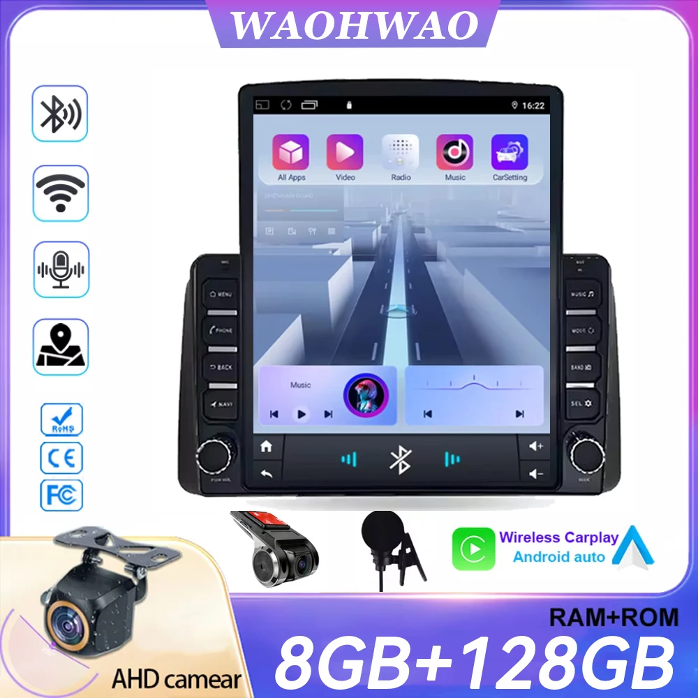 Android 16 Carplay Auto For Chrysler Grand Voyager 5 For Dodge Grand Caravan 2008 - 2020 9.7