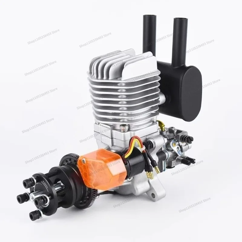 For X-38cc-R PRO Model Aircraft Engine with Electric Start Single Cylinder Two-stroke Rear Fixed Wing