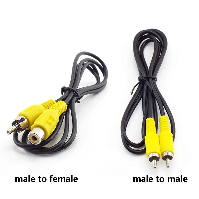 1meter AV Extension RCA Male To Female male Cable M/M M/F Bus Lotus Head Audio Video connector Cable TV Sound Coaxial Line C1