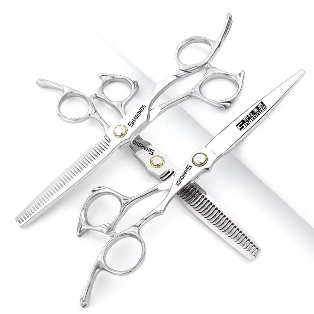 SHARONDS Hairdressing Scissors 6.5 inch Flat Teeth cutting Thinning Shears Hairdresser Specific Hair Cutting Styling Scissors