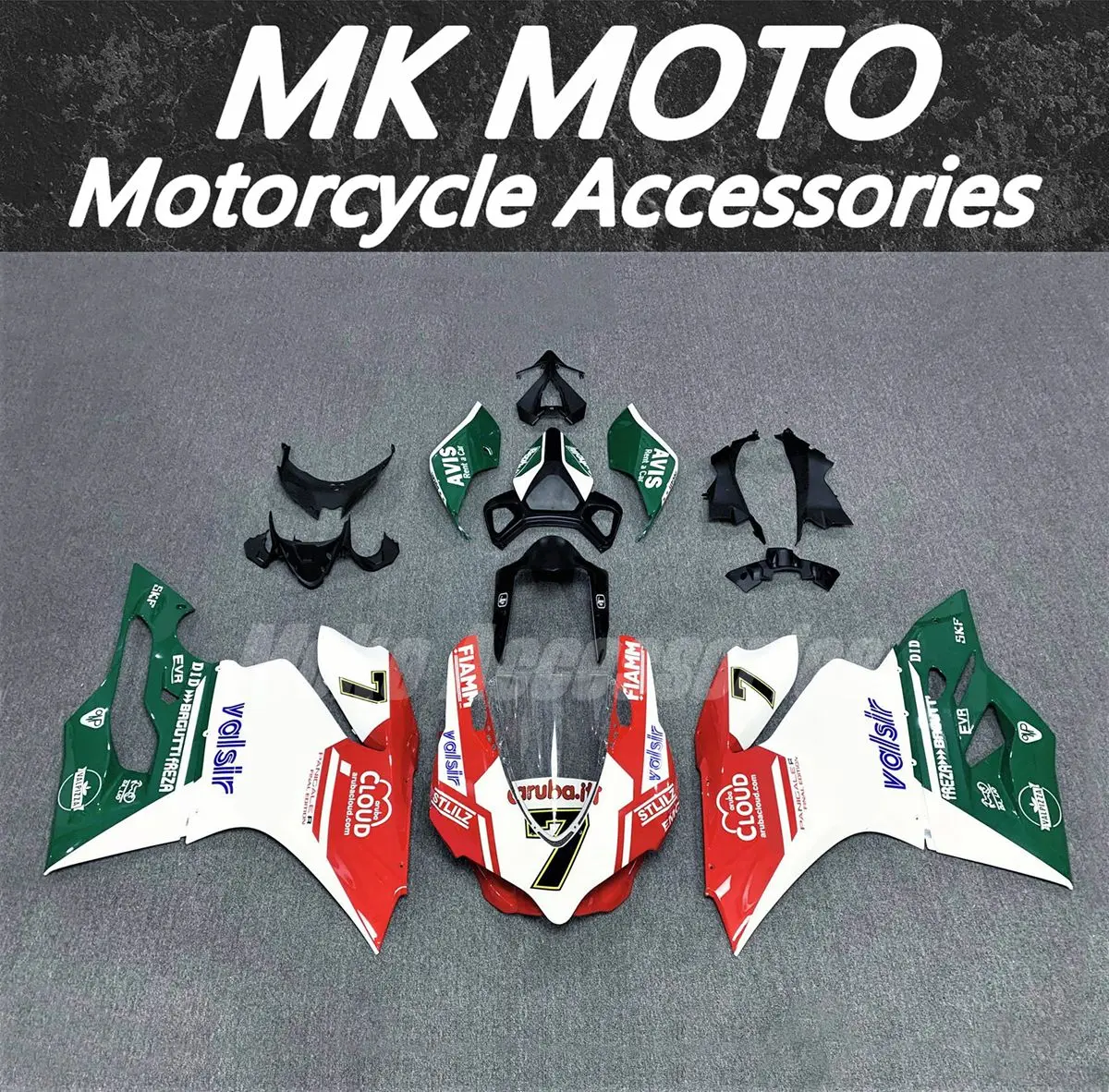 

Fairings Kit Fit For Panigale 899 1199 2012 2013 2014 Bodywork Set High Quality Injection Red white Green