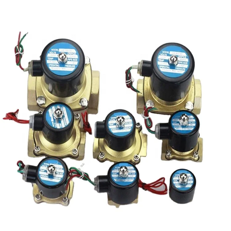 DN10 DN15 DN20 DN25 DN32 DN40 DN50 3/8 1/2 3/4 1 1.2 1.5 2 Inch 2W Normally Closed AC220V DC12V DC24V Solenoid Ball Valv