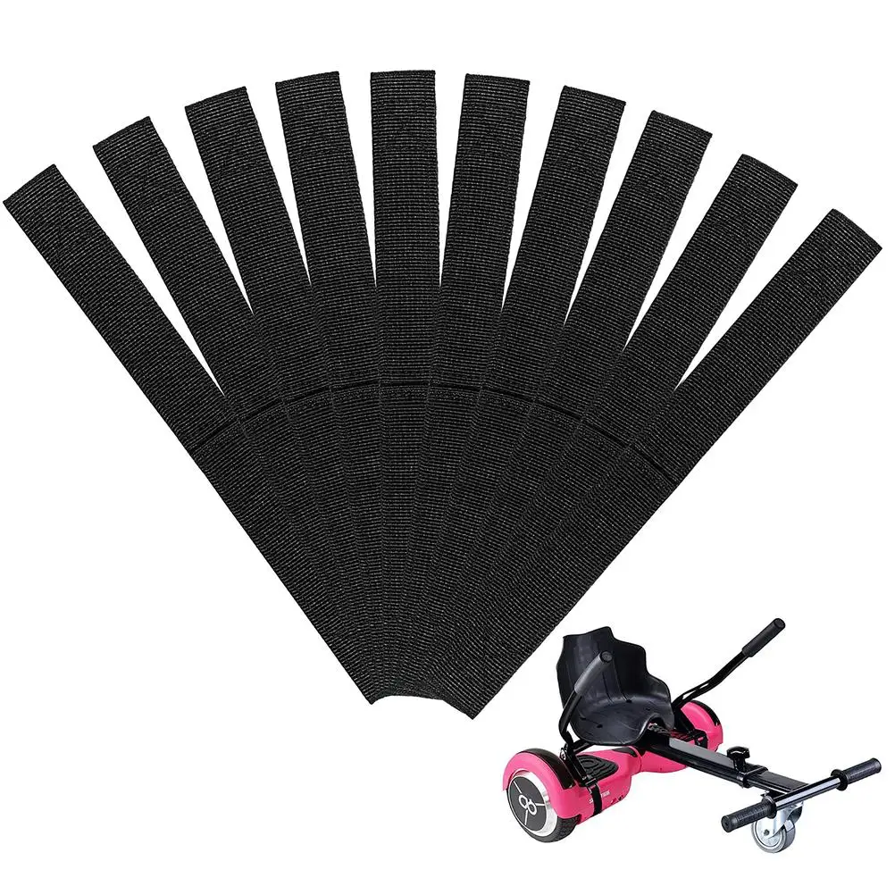 10 Correas Ajustables de Nylon para Hoverboard, Accesorios de Sujeción con Gancho y Bucle para Asiento de Hoverboard