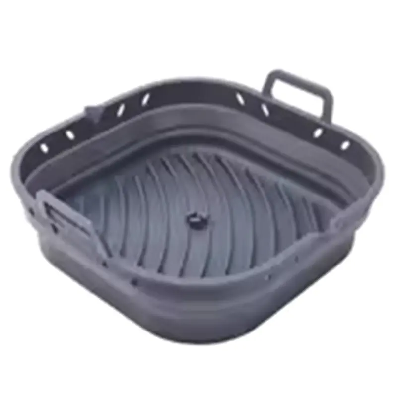 

SYW-Bread Compatible 1Pc Square Silicone Baking Pan Non-Stick Oil-Free Tray For Microwave Oven Air Fryer Chicken Fries