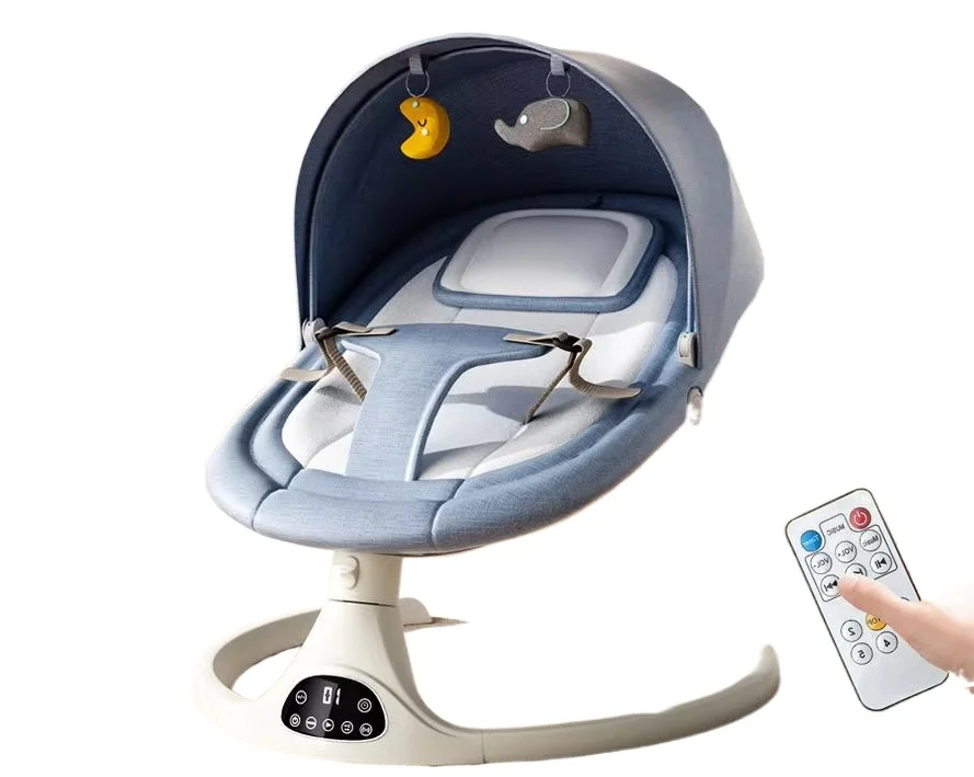 

New 2026 Smart Electric Baby Cradle Music Kids' Furniture Chairs Sway Crib Rocking Kid's Basket Child Baby Bed Swing
