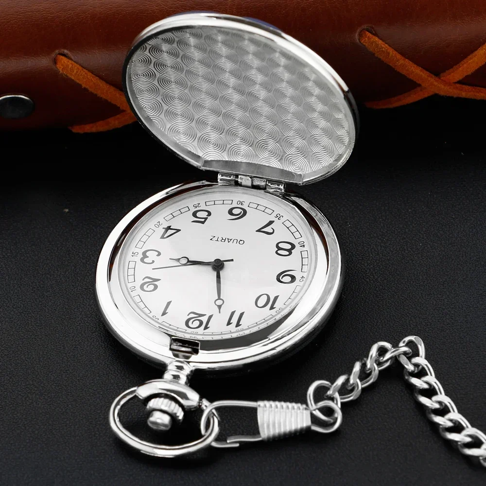 ساعة جيب كوارتز مرصعة باللؤلؤ على شكل نجمة ذهبية زرقاء، تصميم إبداعي للرجال والنساء، إكسسوارات قلادة على مدار الساعة، أفضل هدية #6