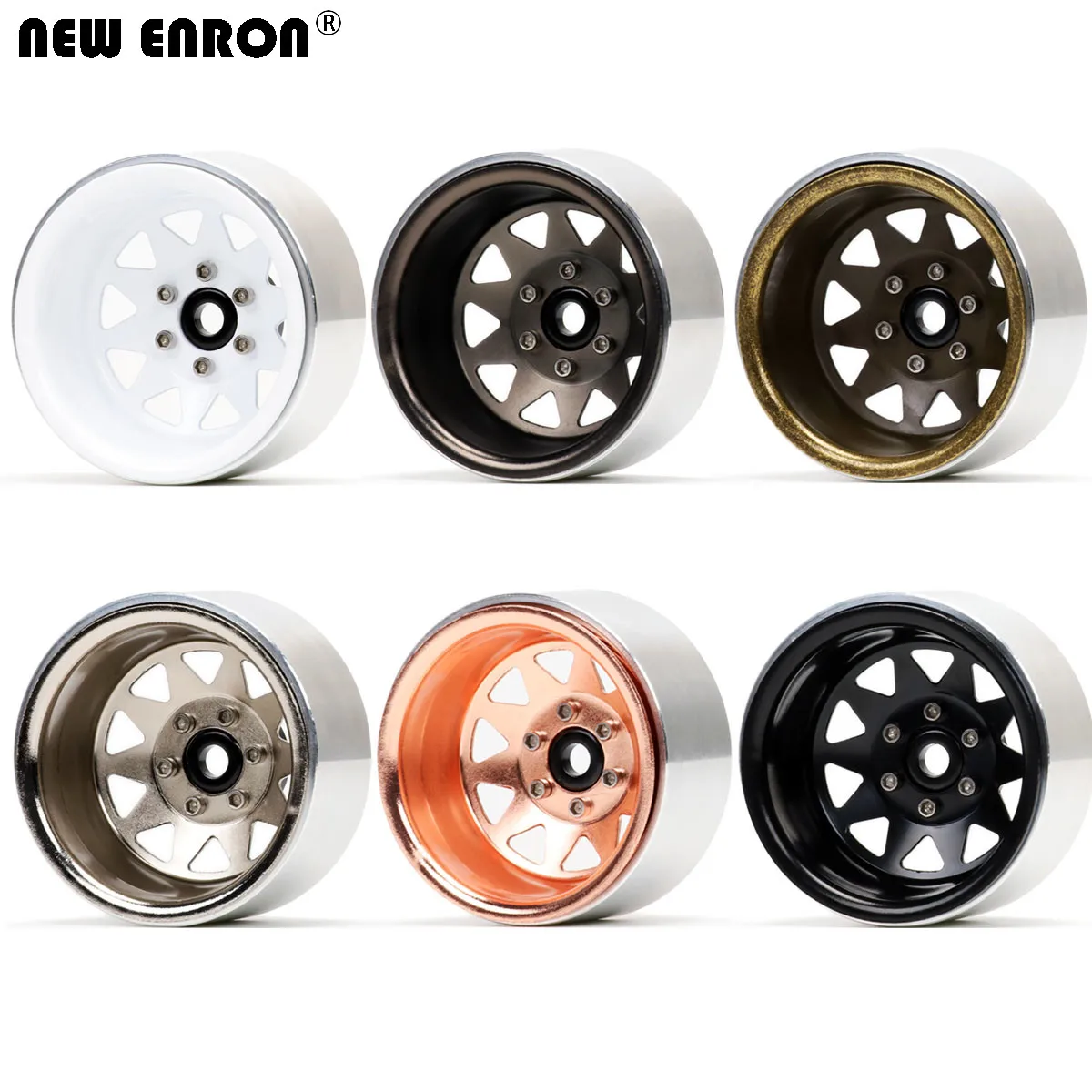 

NEW ENRON Metal -8.9 Negative Offset 1.9 inch Wheel Rim Hub for RC Crawler 1/10 Axial SCX10 II 90046 Traxxas TRX4 Gen8 Redcat