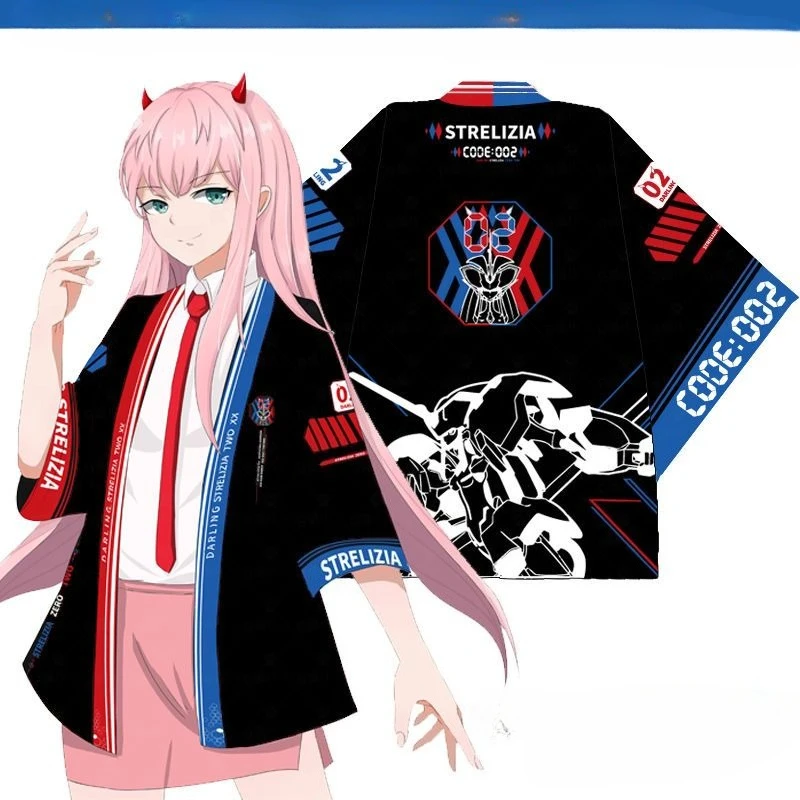 الرسوم المتحركة المحيطة كيمونو ريشة المنسوجة سترة أنيمي المنتخب الوطني 02 تي شيرت #2