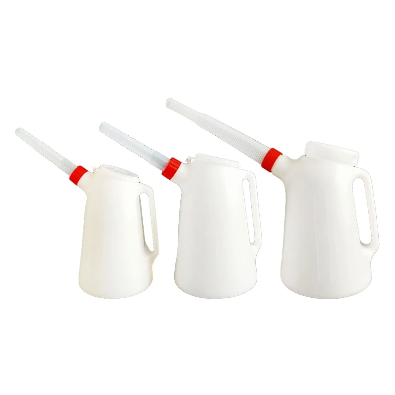 2/3/4 Liter Oil Measuring Jug Lightweight Oil Pot Translucent Graduated Measuring Container with Flexible Long Spout TOP ones