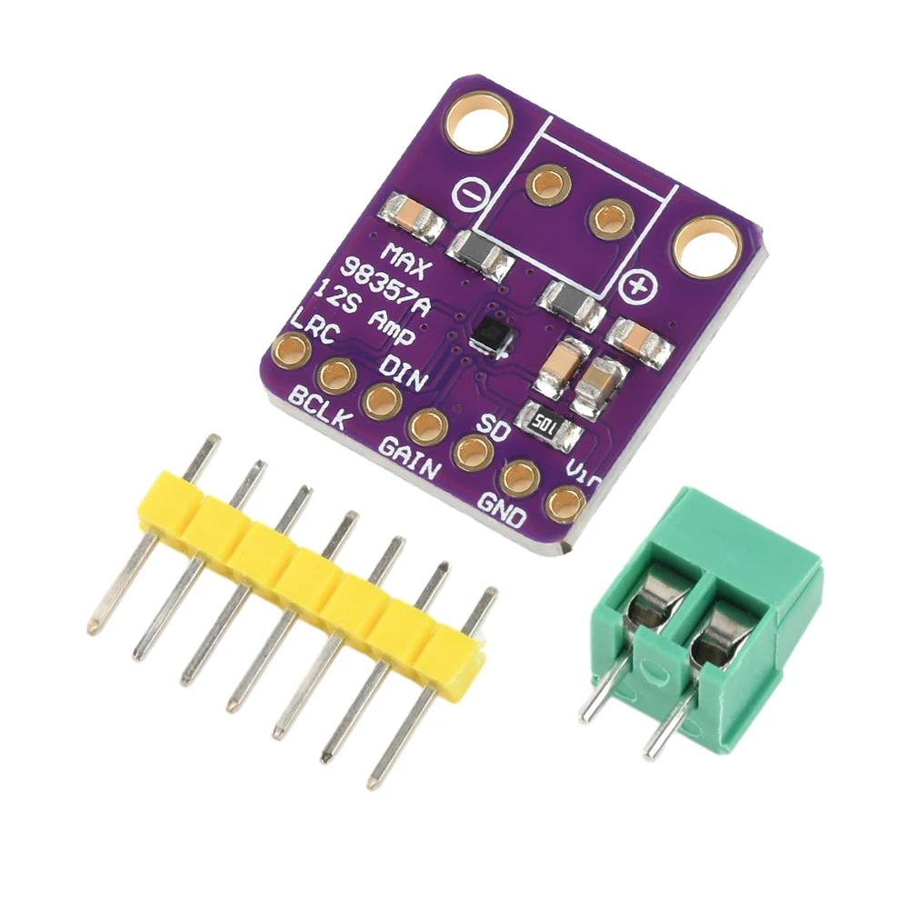 Módulo amplificador de Audio MAX98357 I2S/BGA, amplificadores de Audio, placa amplificadora Clase D sin filtro para Raspberry Pi ESP32