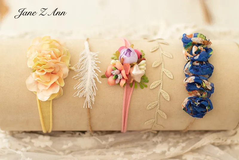 Head flower hair accessories combination set for new boys gilrs  baby taking photos Headwear newborn hair band photography props