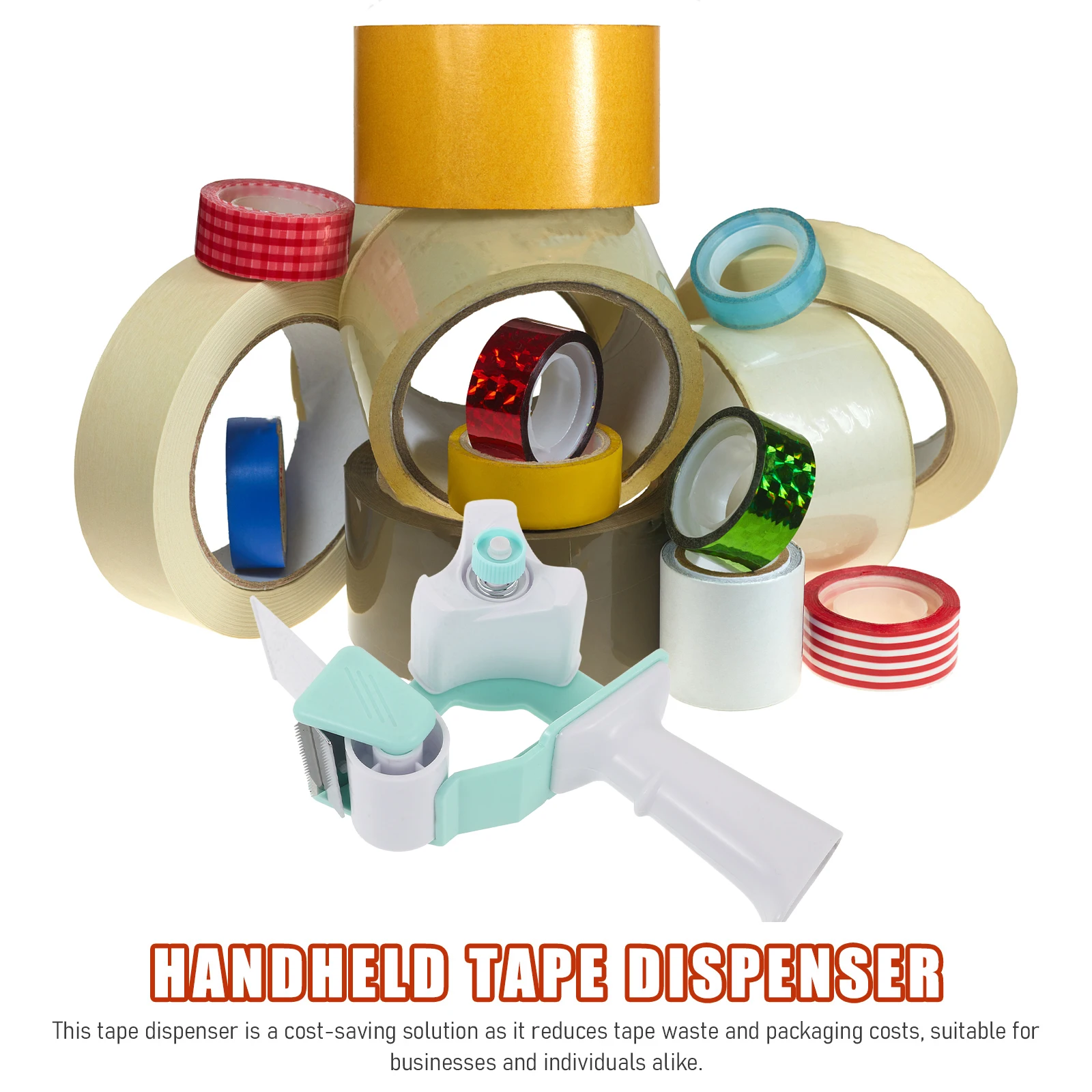 

Packing Sealing Device Tape Convenient Dispenser Machine Tool Wrapping Sky-blue Handheld
