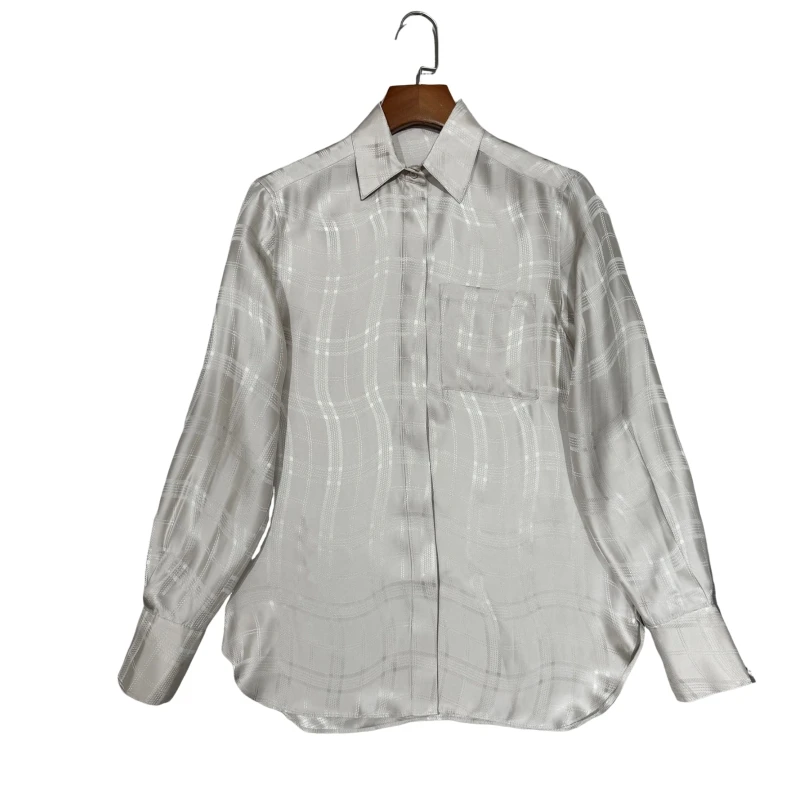 

Striped Plaid Shirt Button Versatile Women's Premium Retro-Inspired Cashmere Cardigan – Stylish and Cozy for 2025 AE2901