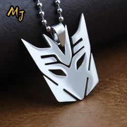 Popular Movie Men's Pendant Punk Autobots Pendant Optimus Prime Decepticon Logo Fashion Necklace Hollow Geometry Jewelry