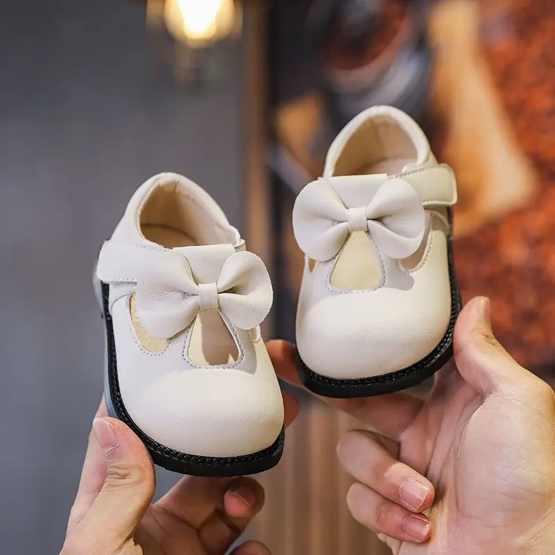 

Baby Girls' Soft Sole Non Slip Shoes 0-3 Years Princess Toddler Shoes Leather Spring Autumn Casual Cute Safe