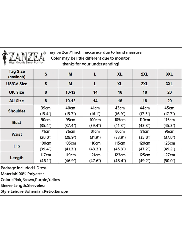 ZANZEA V-hals Dagelijkse kleding Midi-jurk Mouwloos Vintage 2025, zomervakantie A-lijn gewaden Effen kleur Casual dames tank vestidos