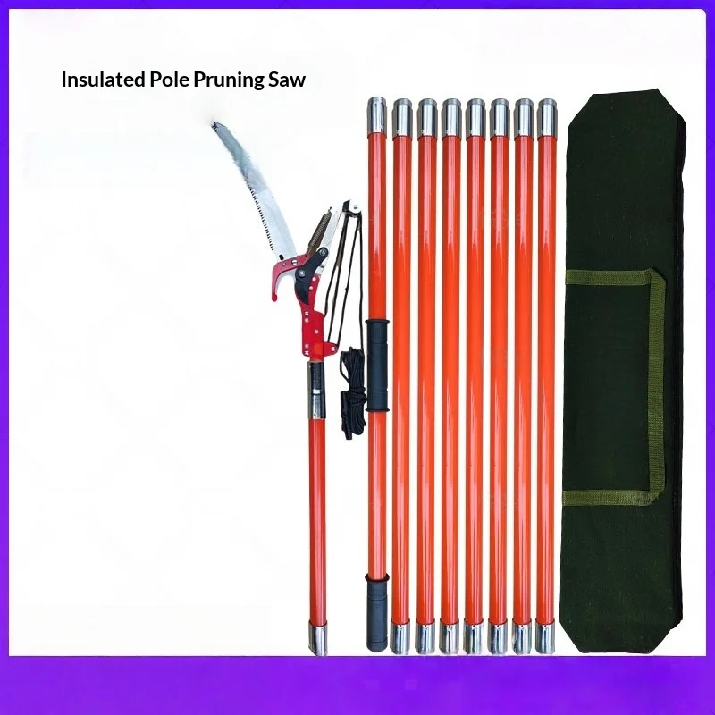 Pruning Saw, High-Branch High-Altitude Pruning Shears, Garden Fruit Tree 2-8 Meter Connecting Extension Pole, Tree Pruning Tool