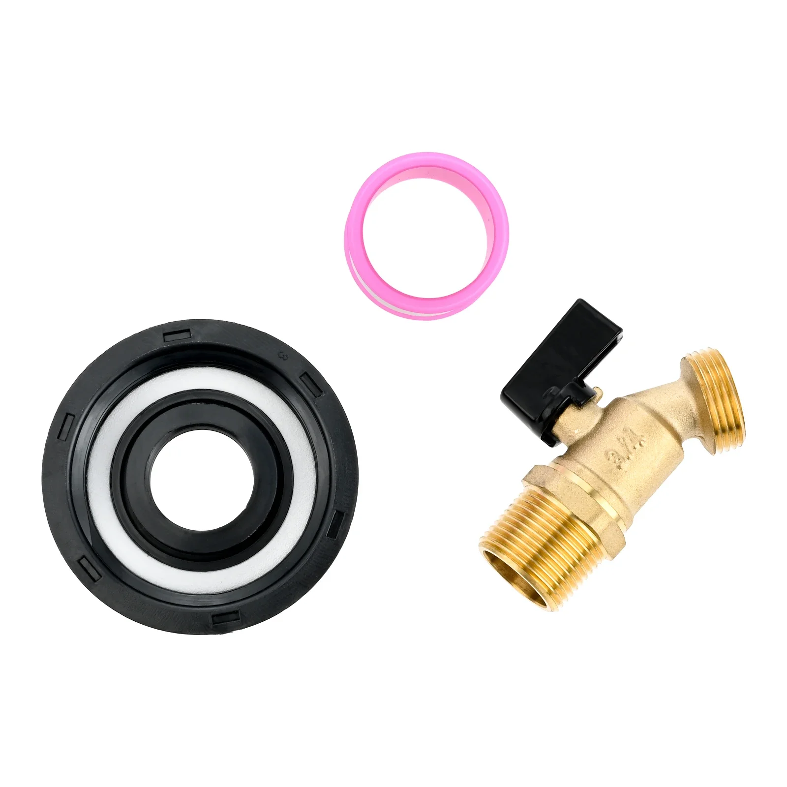 

2 In Coarse Thread S60x6 Brass Tape Water Tank Adapter Garden Hose Ball Shut-Off Valve Standard UK & European IBC Containers