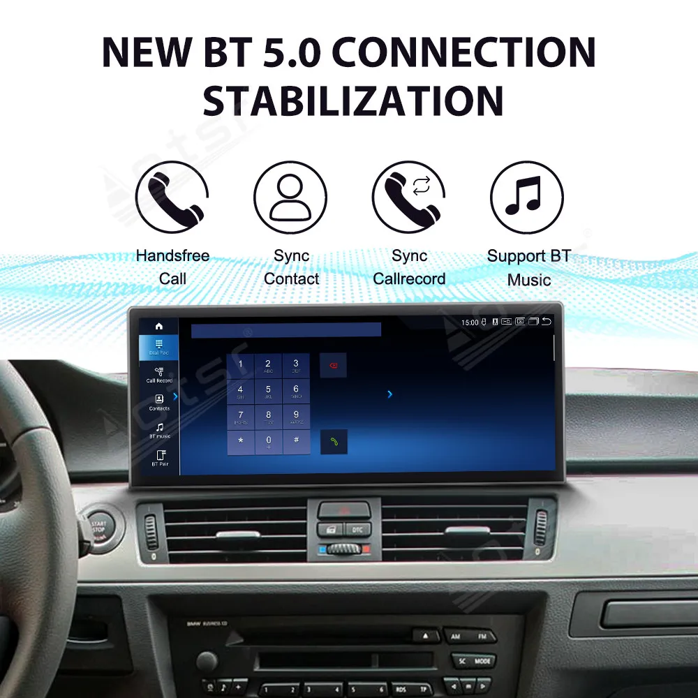 

GPS Navigation Stereo Head Unit 12.3 Inch Car Radio CarPlay For BMW 3 Series E90 2009-2012 Stereo Android 14 Multimedia Player