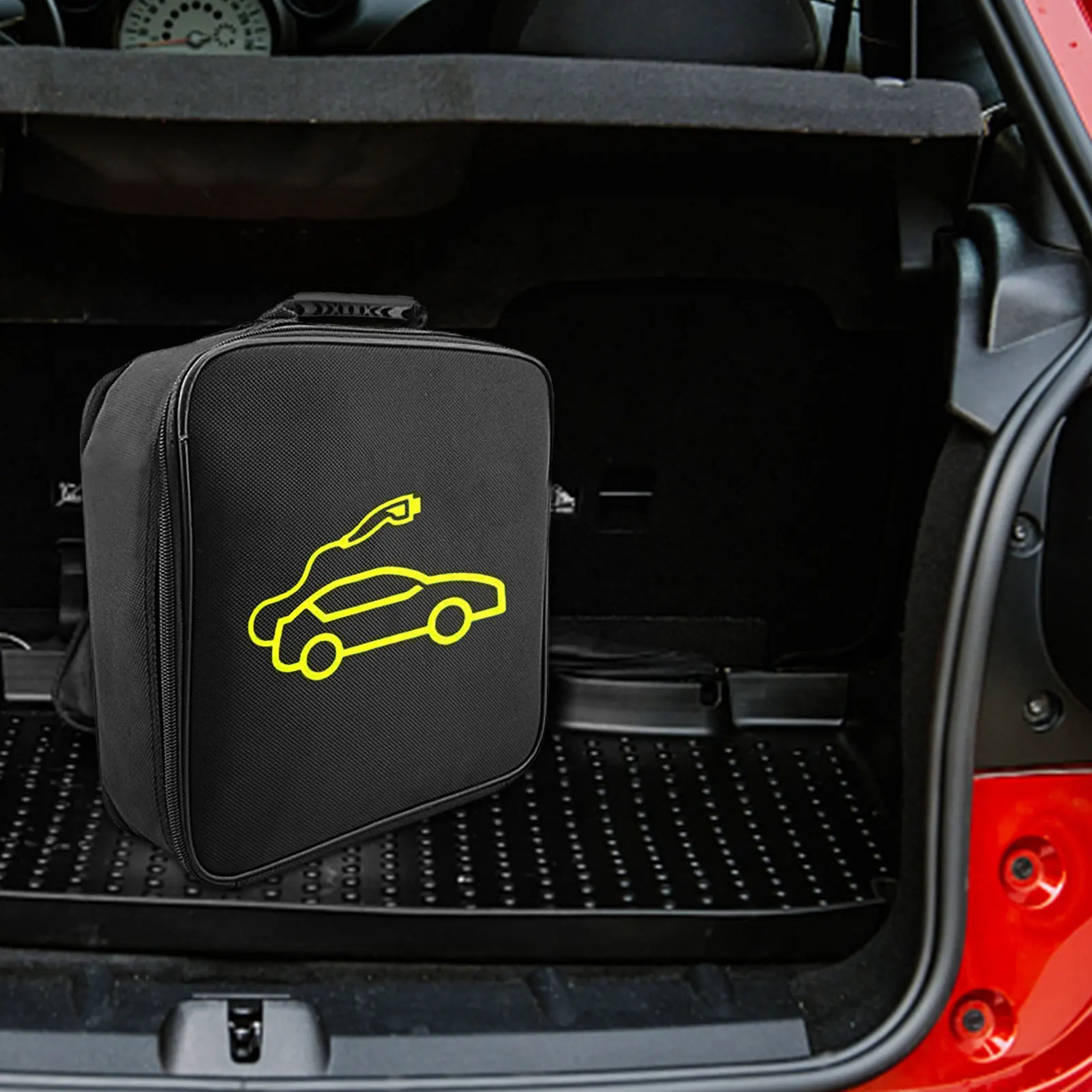 EV Carry Bag Waterproof Fire Retardant For Electric Vehicle Charger Charging Cables Plugs Sockets Charging Equipment Container