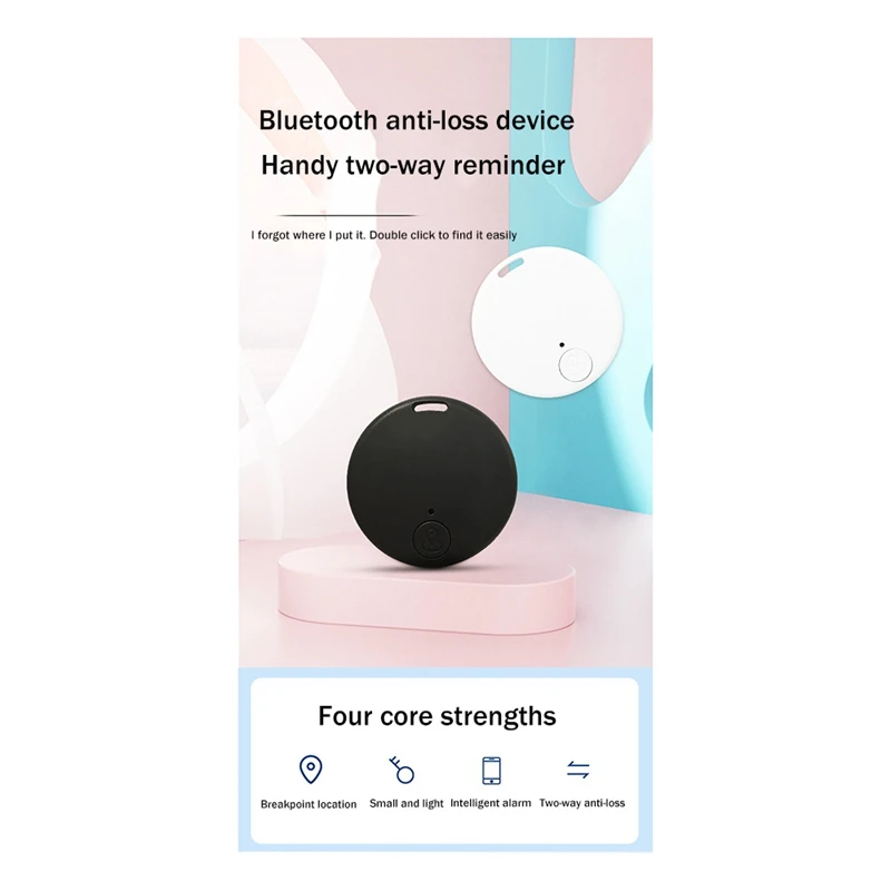 Mini GPS Tracker Wireless Bluetooth 5.0 Anti-Lost Device Smart Locator Pet Key Wallet Tracker With Key Ring