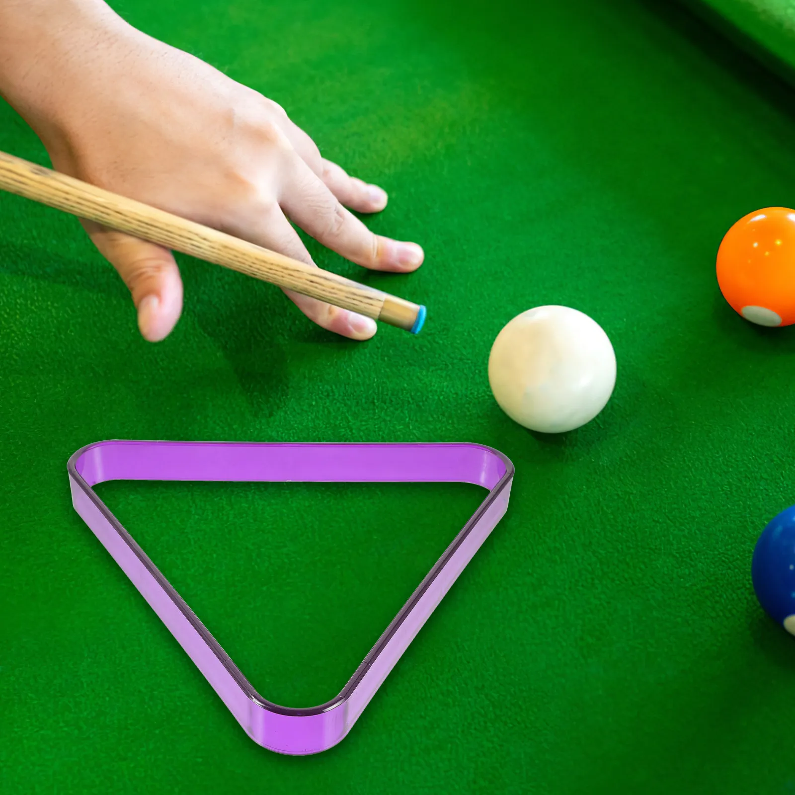 

Stable Plastic Billiard Rack Triangle Frame for Pool Balls Mini Table Use Portable Snooker Organization Retro Style Billiards