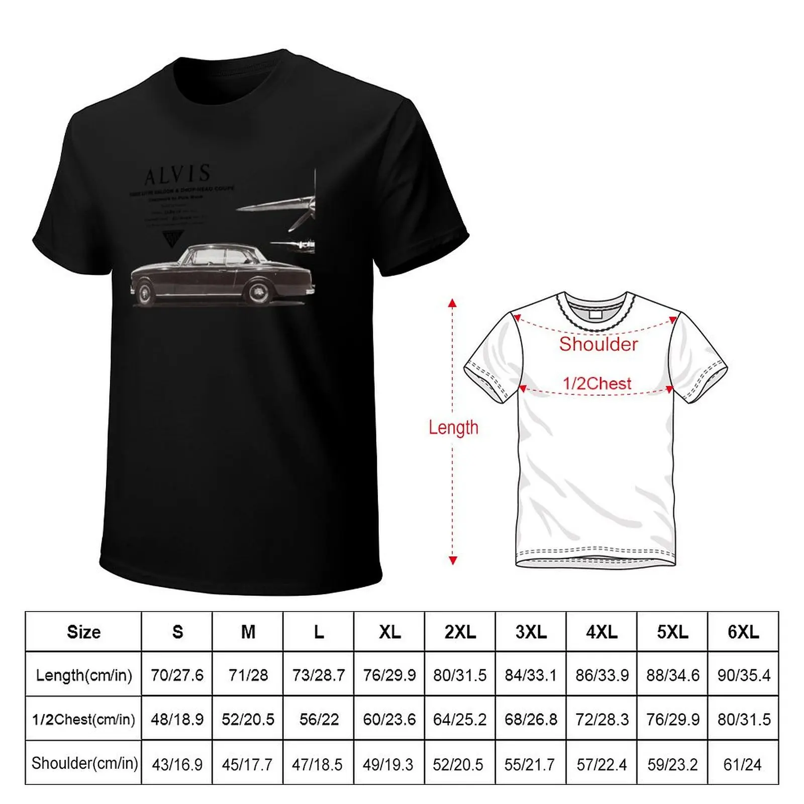 ALVIS THREE LITRE TD 21 T-Shirt new edition custom t shirt men graphic tees