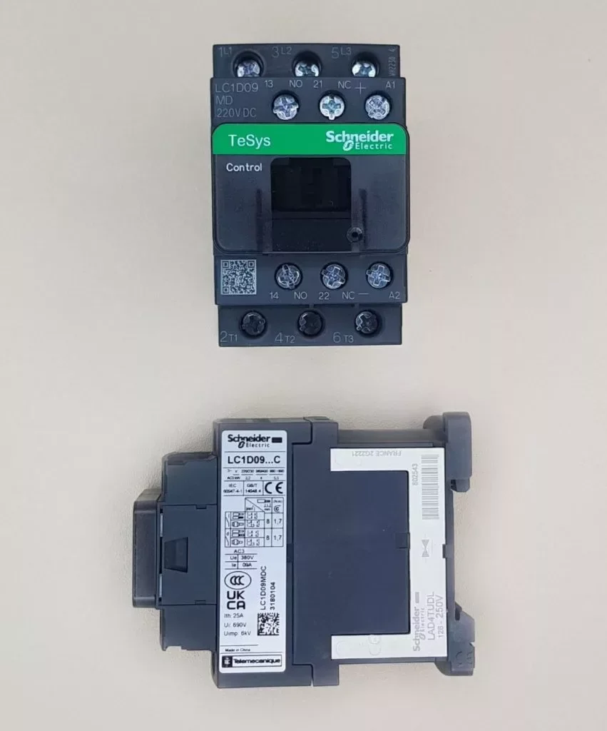 

Контактор LC1D09MDC LC1D09MD - 3P(3 NO) - AC-3 - 440 В 9 А - катушка 220 В постоянного тока