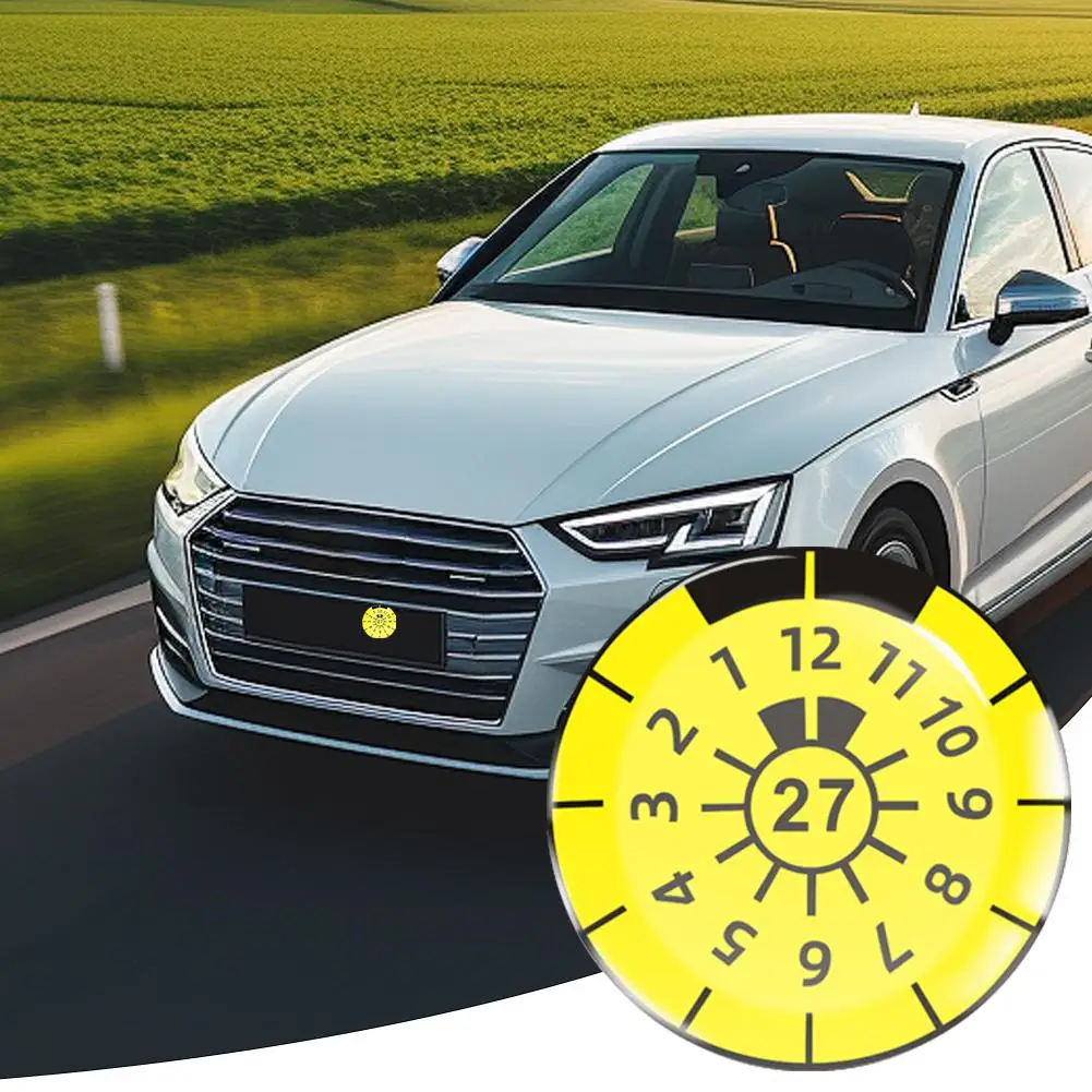 ملصق مقبب جل ثلاثي الأبعاد ملصق فحص لوحة الترخيص الألمانية E8C1 #5