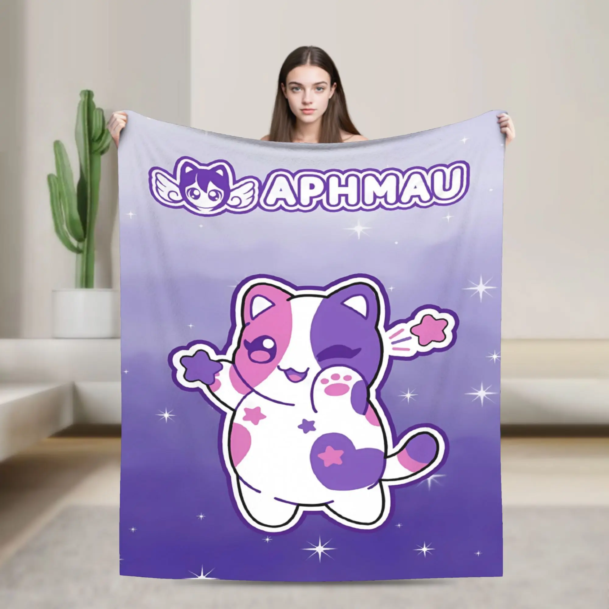 Epic Aphmau Fantasy Battle Scene Blanket Quality Super Warm  Throw Blanket Winter Picnic Couch Chair Sofa Bed Print Bedspread