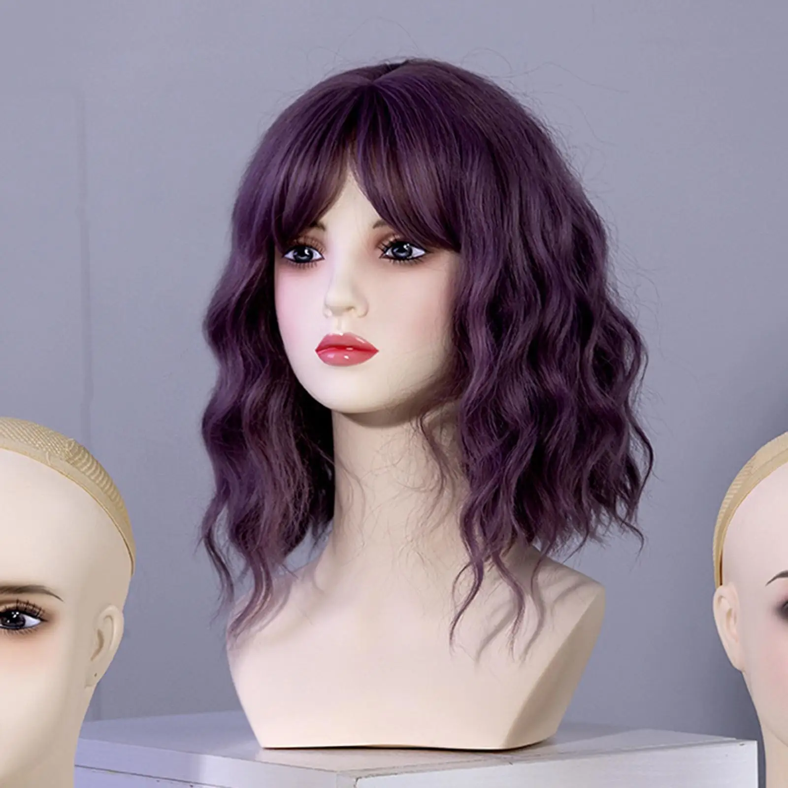 

Женская голова манекена с плечом, легкая для изготовления стильного манекена, подставка для парика, женская стойка для головы для кепки, очков