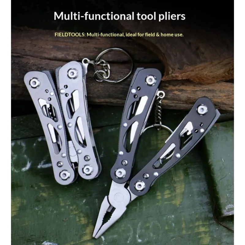 Multi-tool Pliers Outdoor Combination Knife Pliers Stainless Steel Folding Portable Multi-purpose Camping Survival Pliers Tools