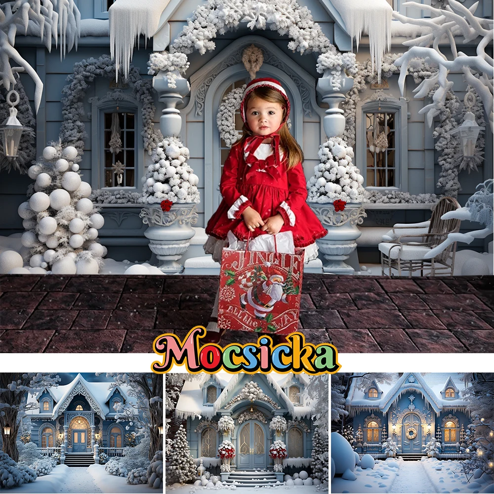 Mocsicka Christmas Party Winter Photography Background Christmas Children Family Portrait Decoration Background Photo Gallery