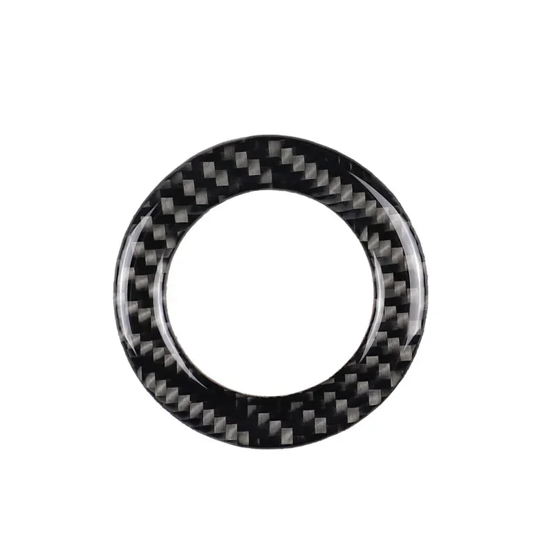 For VW Golf MK6 MK7 Jetta MK5 Passat B6 B7 CC Polo Tiguan Skoda Octavia Fabia Car Steering Wheel Logo Carbon Fiber Cover Decor view 2