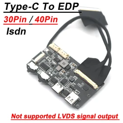 Isdn USB Type-C To EDP Driver Board EDP Signal 2K 4k 30PIN 40PIN Portable LCD Projector Screen Display EDP Signal Notebook Phone