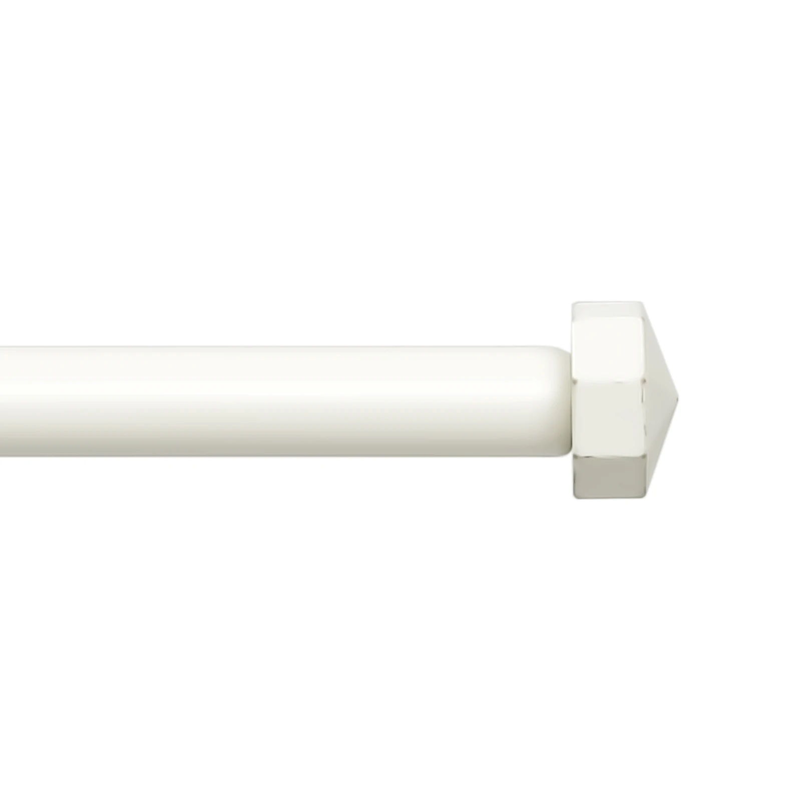 

5/8" Diameter Single Telescopic Curtain Rod Set with Octagonal Finials, 28"-48"/"48"-84"/"84-120"