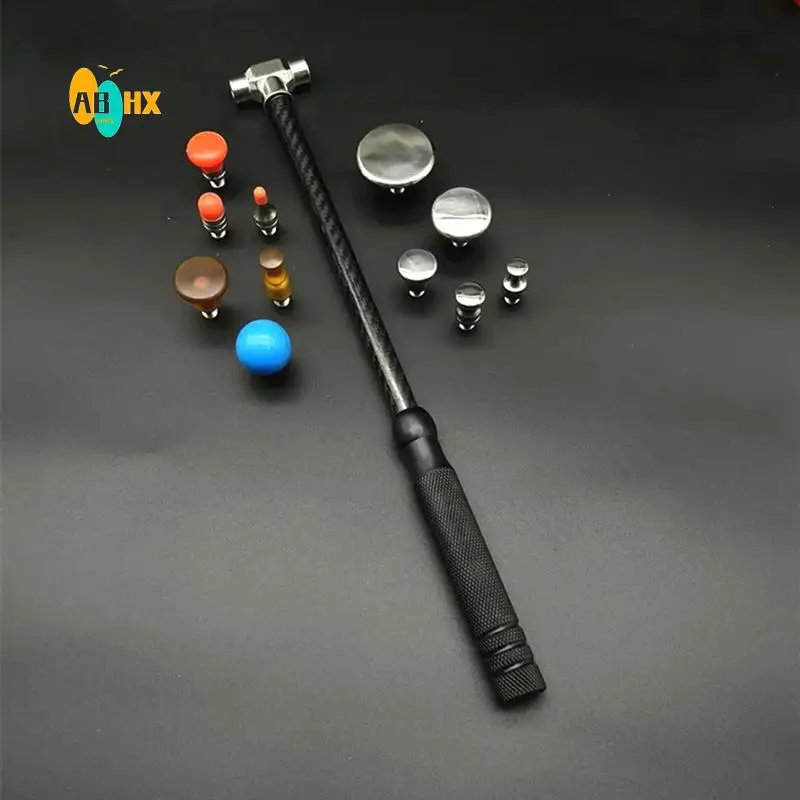 

ABHX-Car Dent Repair Hammer Body Repair Percussion Leveling Hammer Replaceable Traceless Repair Tool Carbon Fiber