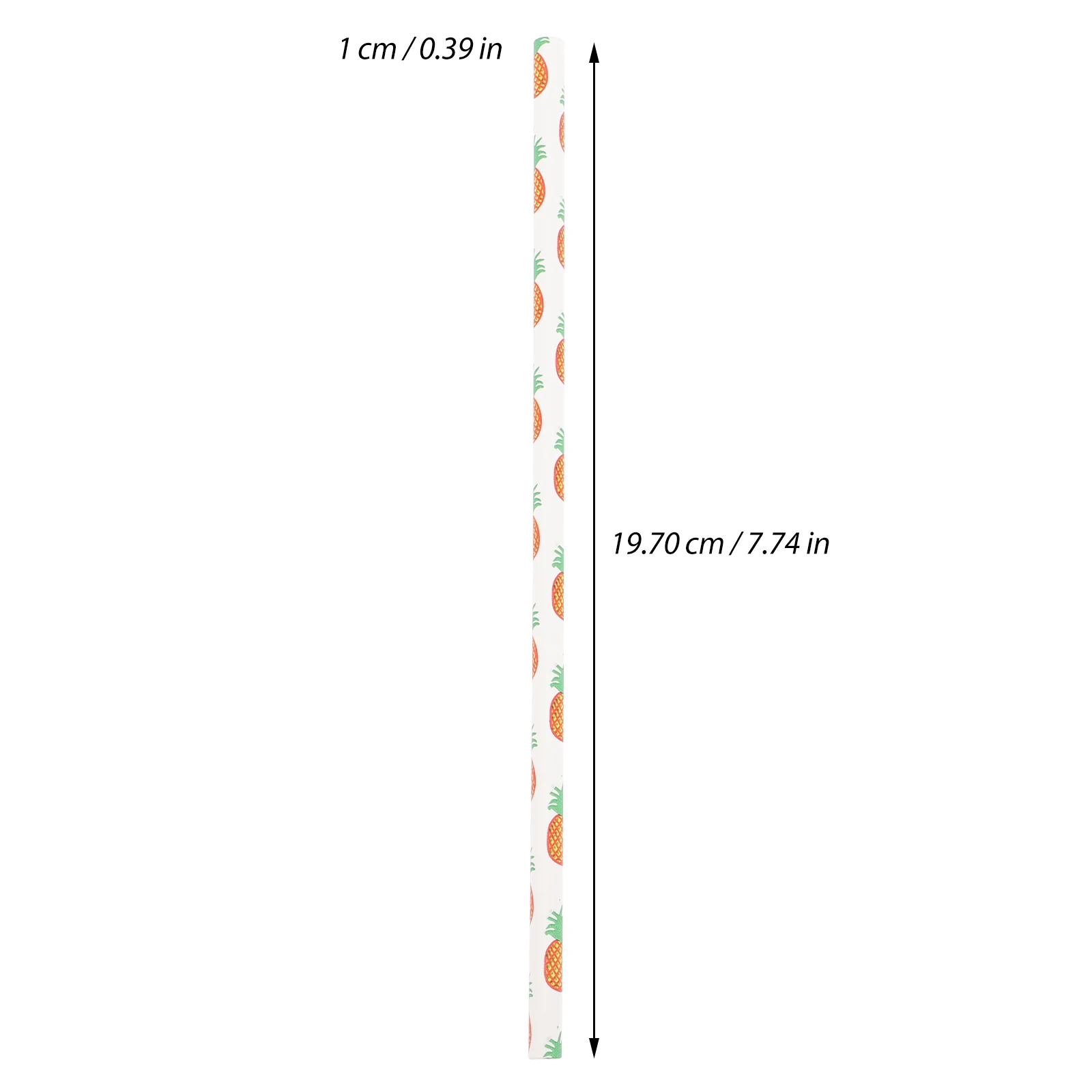 

100pcs Paper Straws Disposable Drinking Cactus Pineapple Party Supplies Straw Decoration Hawaiian Pool Kitchen Bar