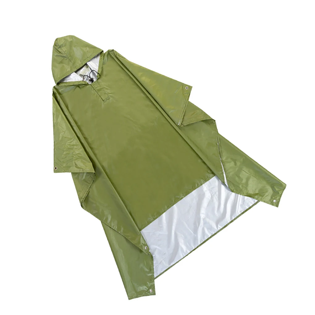 3 In 1 Outdoor Military Waterproof Raincoat Rain Coat Men Raincoat Women Awning From The Rain Motorcycle Rain Poncho Picnic Mat