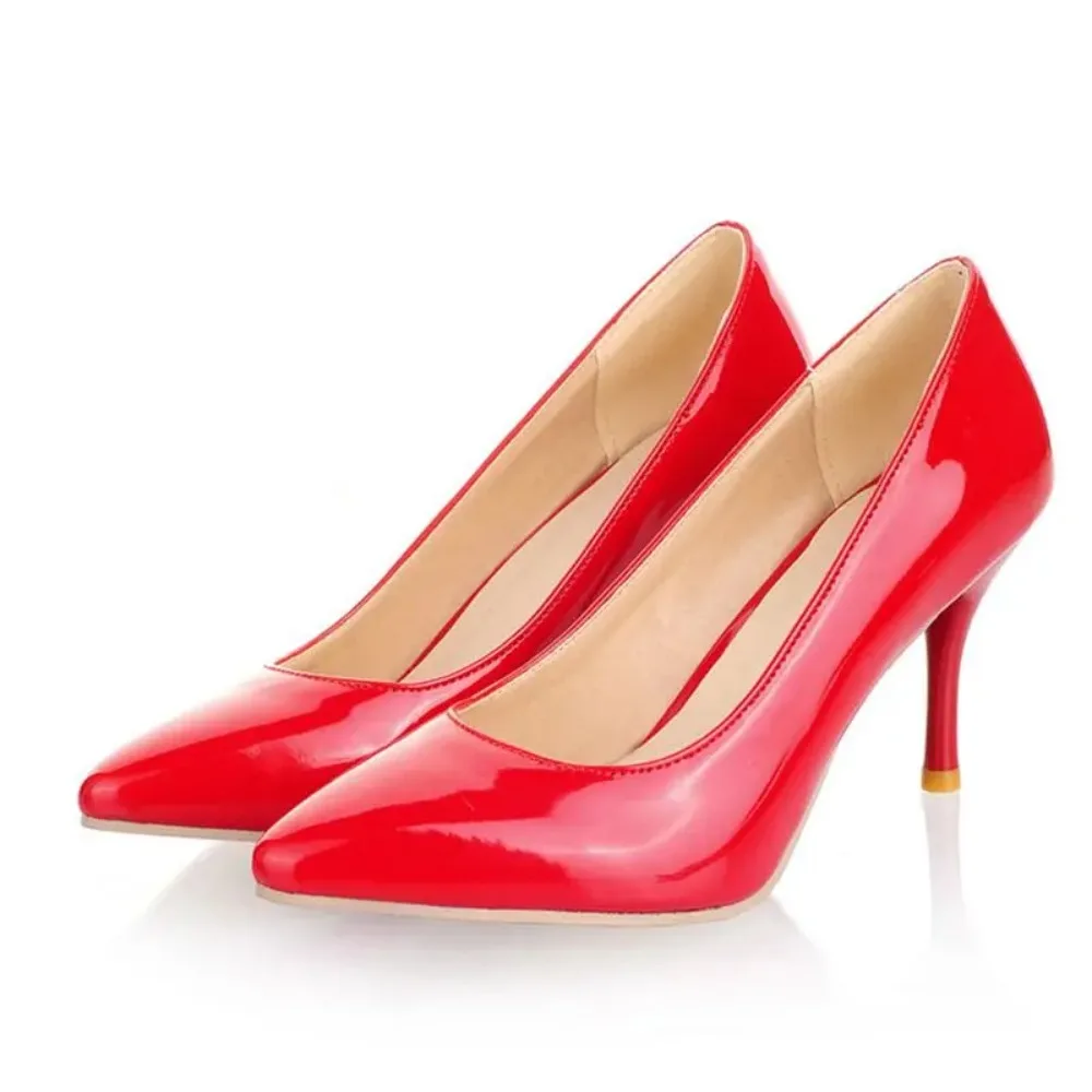 Plus Big Size 32-50 Shoes Woman 2017 New Arrival Wedding Ladies High Heel Fashion Sweet Dress Pointed Toe Women Pumps A-3