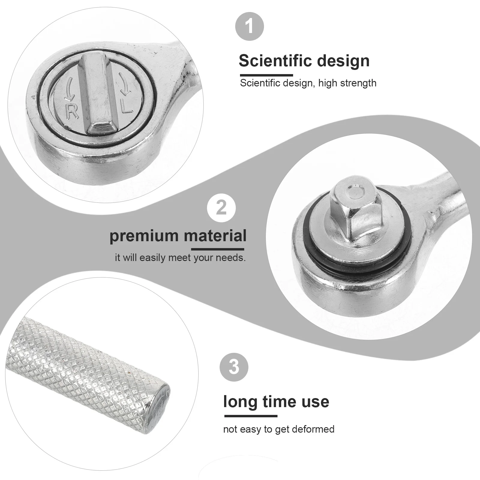 

Adjustable Multi-Function Wrench Premium Ratcheting Screwdriver Spanner for Manual and Electric Use Portable Metal Repair Tool