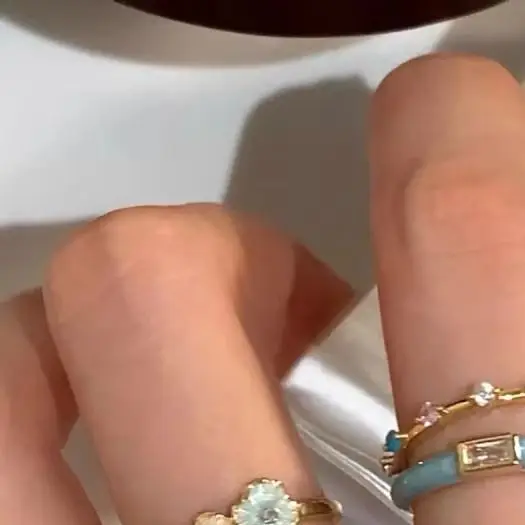 

Новая мода серебро золото цвет двойная эмаль белый нерегулярный панк открытый палец кольцо для женщин девушка ювелирные изделия подарок Прямая поставка ﻿