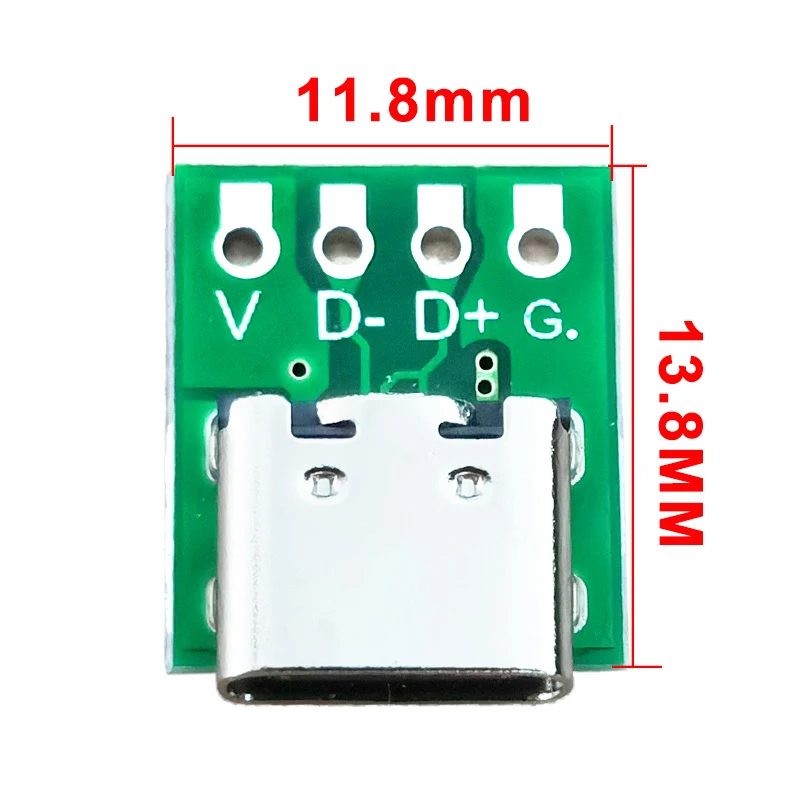 1/5/10Pcs Type-C USB 3.1 Connector 16 Pin Test PCB Board Adapter TYPE C Female Socket For Data Line Wire Cable Transfer DIY - Image 3