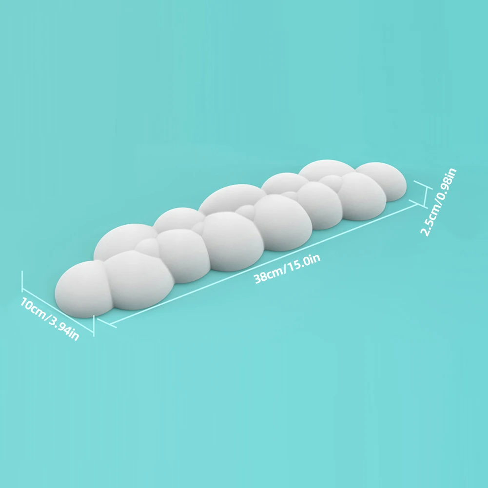 키보드 손목 받침대 구름 모양 손목 패드 마우스 가죽 손목 스탠드, 인체공학적 메모리 폼, 노트북 사무실 마우스 패드 게이머용