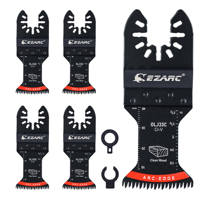 5PCS Japanese Tooth Oscillating Saw Blades - Wood/Plastic Clean Cut Arc Edge Multitool Blades Japanese Teeth Oscillating Tools