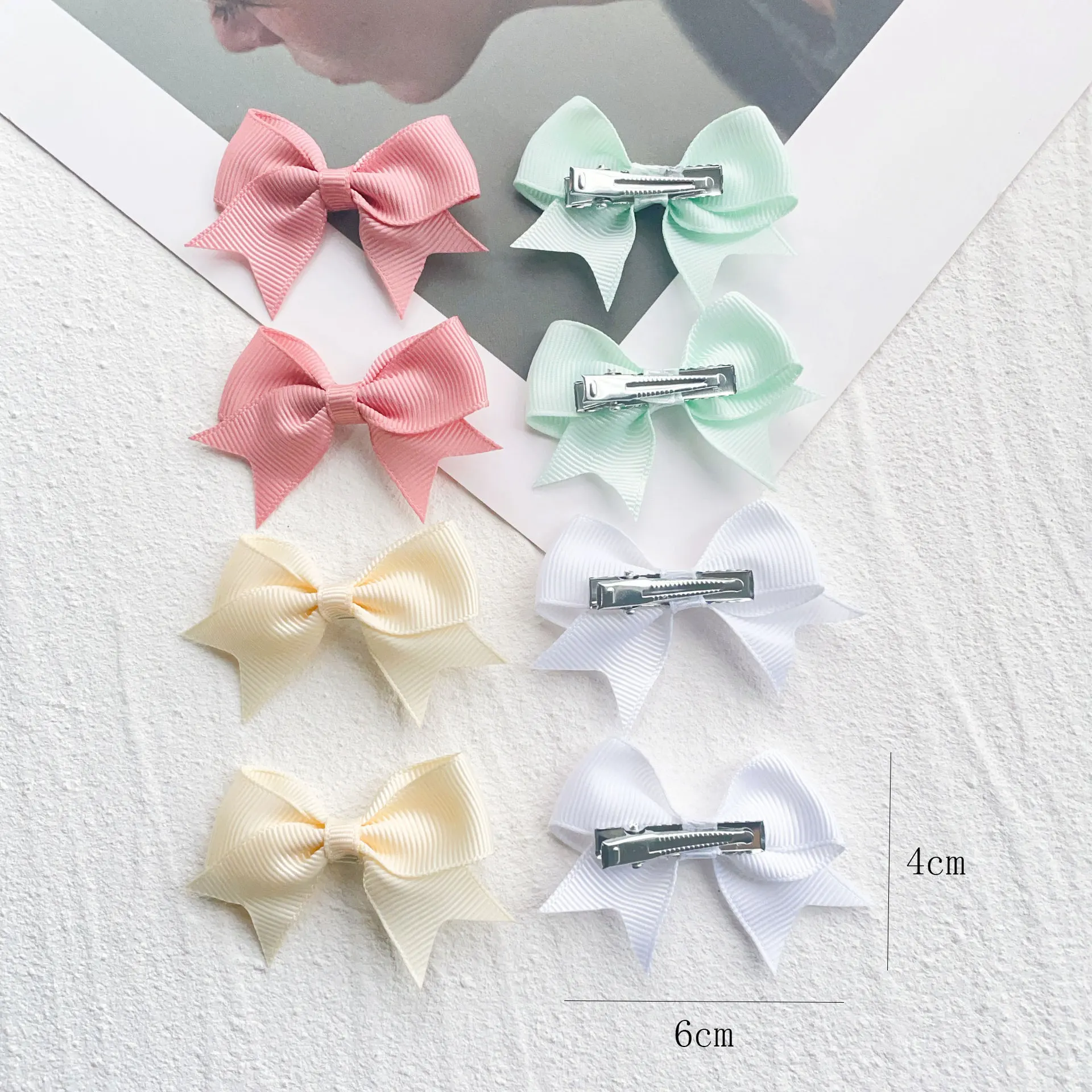 

Набор заколок для волос с узлом для маленьких девочек, головные уборы ярких цветов для малышей, летняя одежда, аксессуары для детской одежды